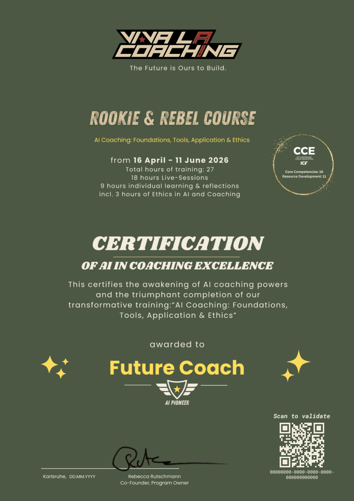 Viva la Coaching AI Coaching Certificate